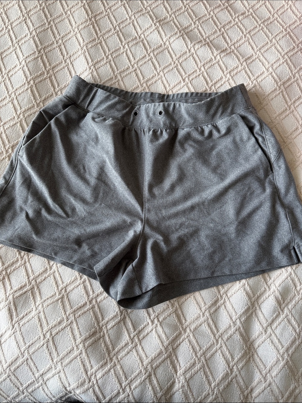Old Navy Gray Athletic Shorts with Elastic Waist